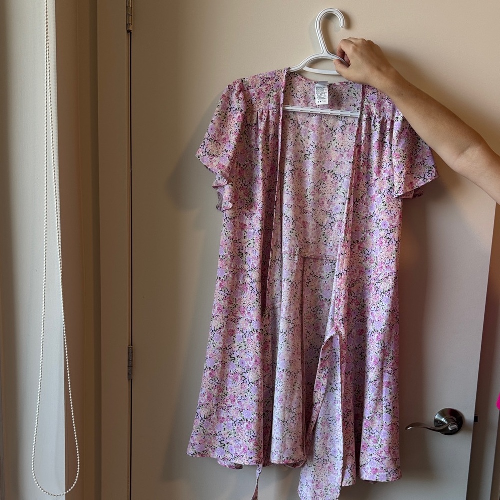 Floral Pink Tie Dress